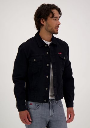 LC Jacket 9281 Klassinen musta farkkutakki